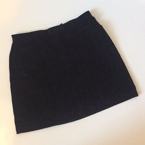 Carolina Blues Skirt Corduroy Plaid Stripe Pockets